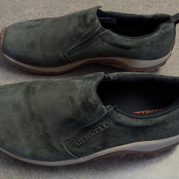 Merrell Other - Merrell Green Jungle Moc Suede Slip-On Loafers